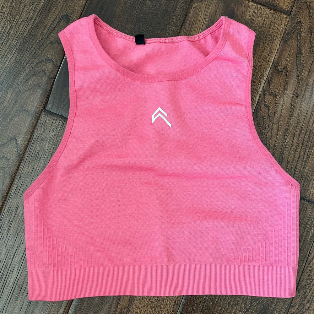 Oner active pink cropped workout tank